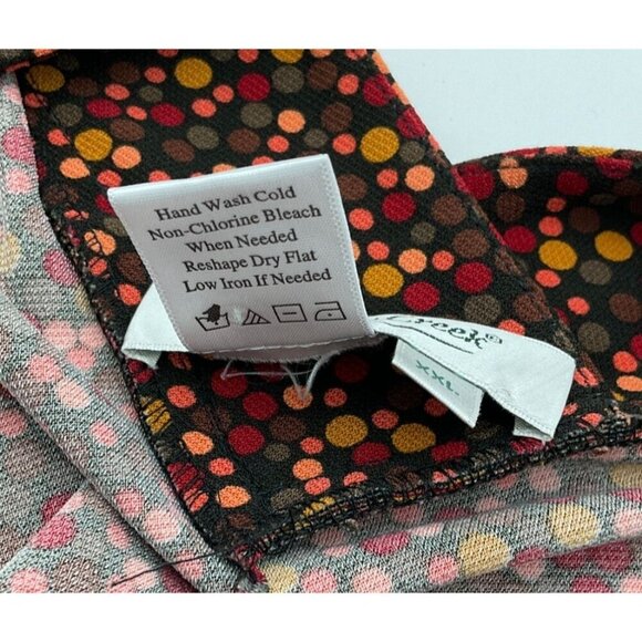 Coldwater Creek Womens XXL Autumn Polka Dot V-Neck Flutter Sleeve Maxi Dress - Picture 6 of 7